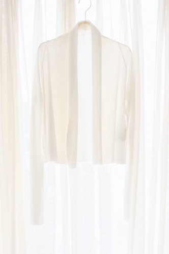 Alison cotton cardigan WHITE